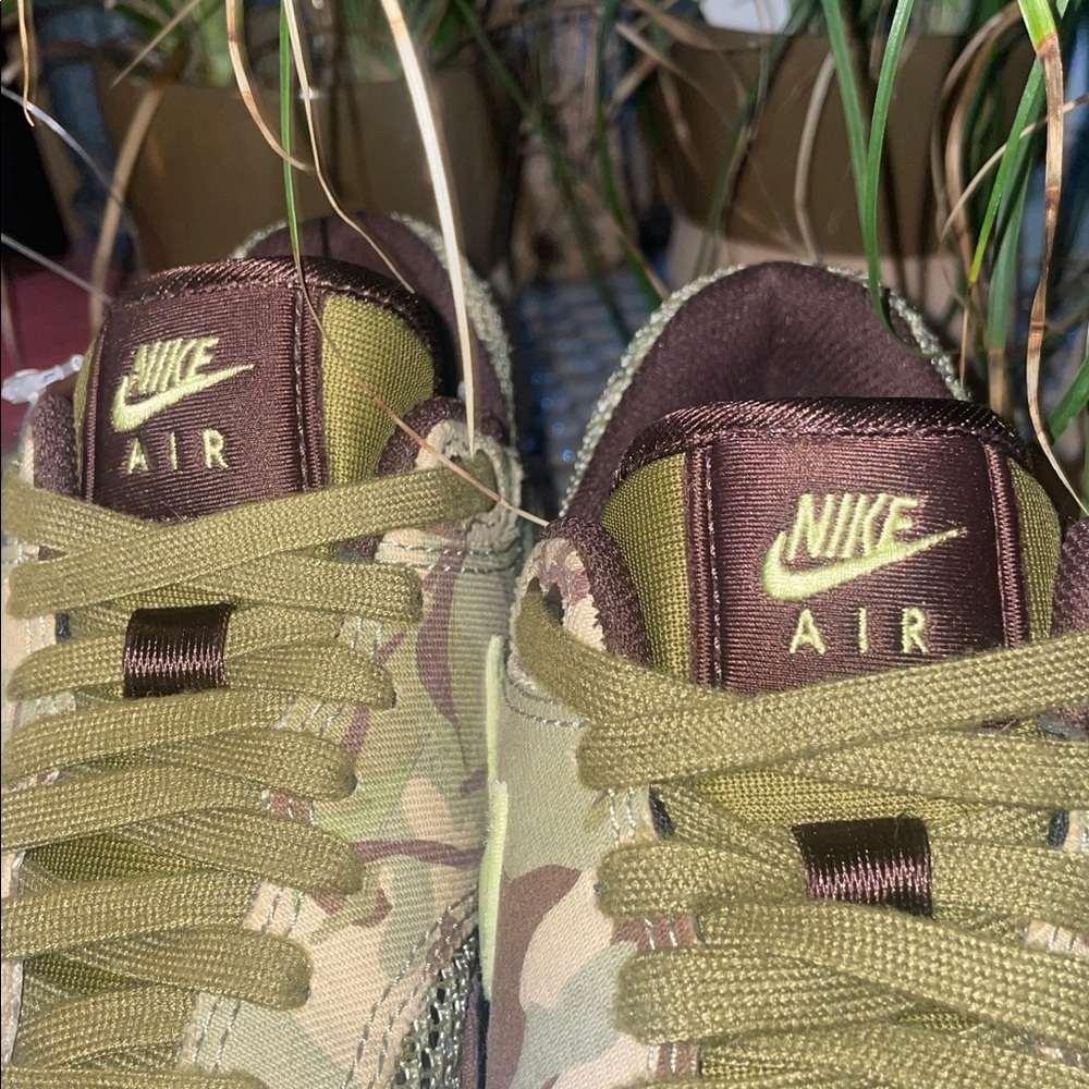 NikeAir Max 1 86 OG 'Camo Light Lemon Twist' Sz W8 (M6.5) Sz 1/2 down snug - Picture 10 of 15